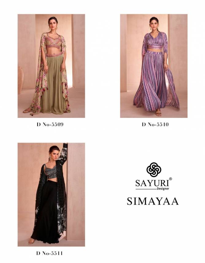 Simayaa By Sayuri Chinon Silk Wedding Wear Designer Readymade Suits Manufacturers